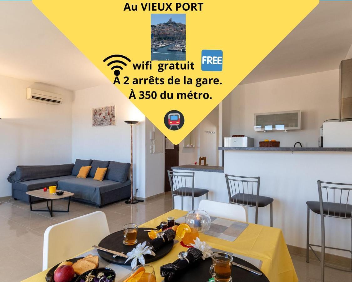 Celebre Vieux Port, Marseille Apartamento Exterior foto